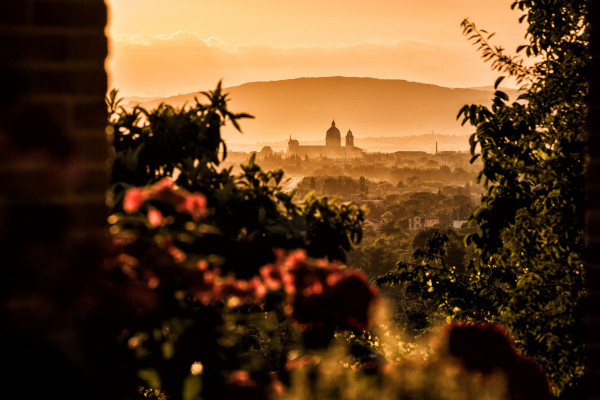 Escursione in bicicletta. Partenza per la Basilica di Santa Maria degli Angeli. Umbria my Love